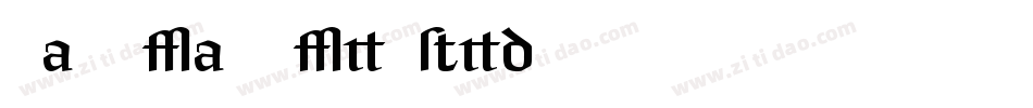 Rambla Alt Std字体转换